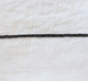 Linen Flat Sheet - Truffle Stripe - truffle-stripe